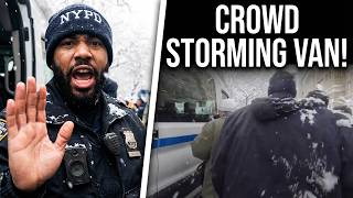 Crowd Tries to Storm Van! Security Shouts BACK OFF! #shorts