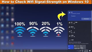 how to check your wi-fi signal strength on windows 10
