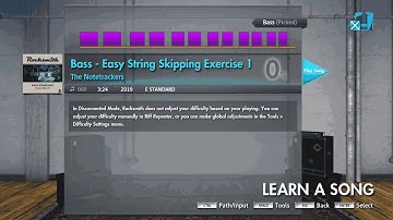 Bass - Easy String Skipping Exercise 1 - Rocksmith 2014/ Rocksmith+