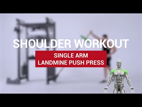 【Mikolo Workout Guide 】【Shoulder 04/05】| Single Arm Landmine Push Press