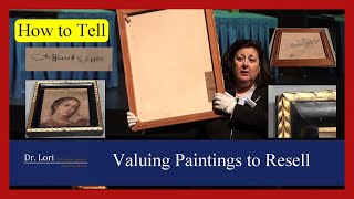 How to Value Paintings by Signature, Back, Stretcher, Canvas & Frame | Thrifting Secrets by Dr. Lori