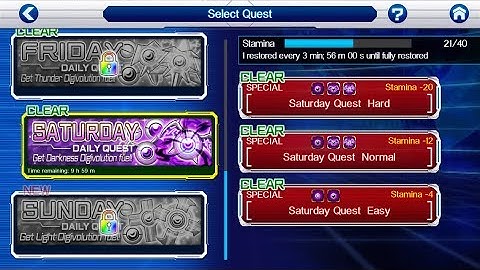 Digimon Links Daily Quest Guide - Saturday Darkness