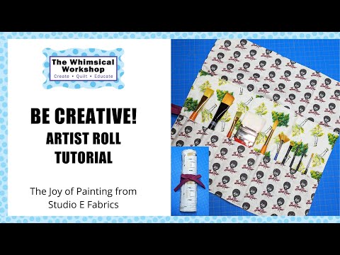 Easy Sew : Vertical Paint Brush Roll up Wrap Case Tutorial 