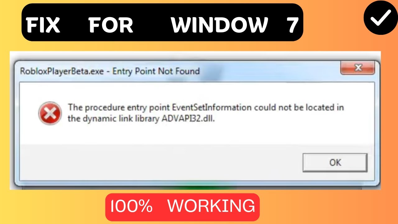 How to Fix Advapi32.dll Error in Roblox