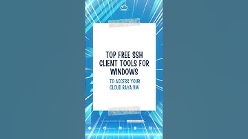 Free SSH Client tools recommendations to access your Cloud Raya VM #shorts