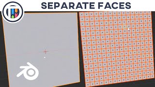Blender 2.8 Tutorial - How to Separate Individual Faces from a Mesh