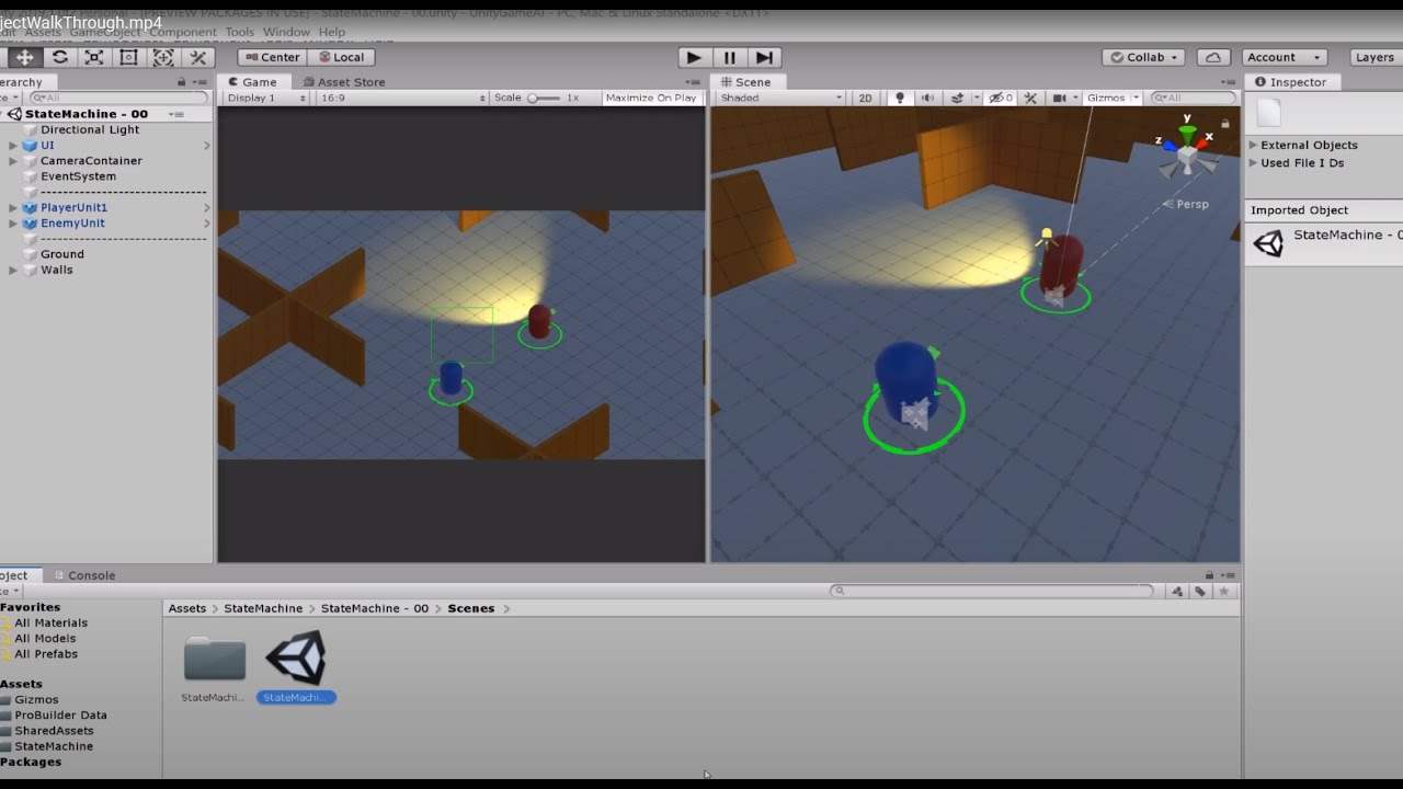 Game AI in Unity - State Machines - Part 2 - YouTube