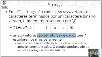Programação C - O Básico - Parte 9 - Strings e Char