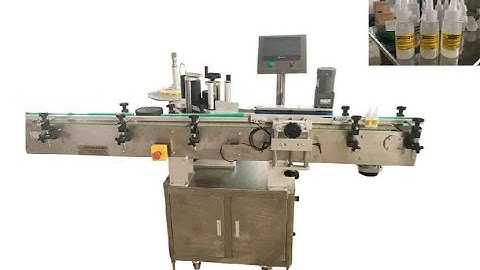 Round Plastic Glass Bottle Sticker Labeling Machine With Date Code