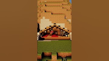 Minecraft: How To Build a Tunnel Mountain House👷⏲ | Download #shorts