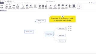 How to Insert Main Topic, Subtopic, and Floating Topic | EdrawMind (formerly MindMaster) Tutorial screenshot 4