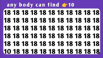Find the odd number | spot the difference number | oddity spoting