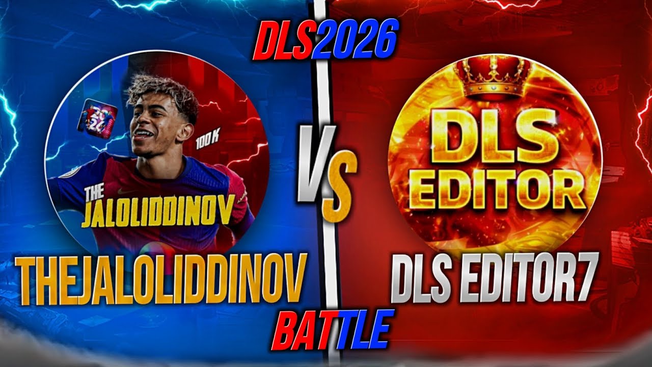DLS 2026 THE JALOLIDDINOV VS DLS EDITOR 🤩🤩| BATLE 1 VS 1 DLS 2026 | GAME PLAY 