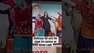 Shehnaaz Gill sets the stage fire dances on Khand Lagdi❤️🔥 #ytshorts #shehnaazgill #shorts