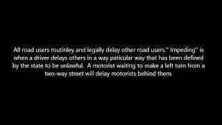 Impeding Traffic Defined-ORC 4511.52