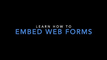 Embedding Forms into Your Website