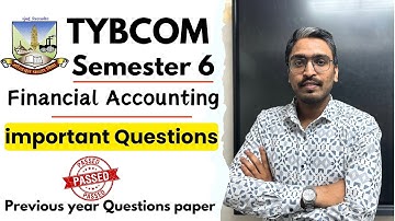 financial accounting semester 6 important questions Mumbai University