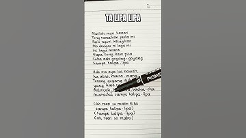 Ta Lipa Lipa - Dandy Barakati | Lirik #lirik #lagutrending #lagutimur #lagujogetviral #talipalipa