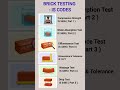 Brick Testing IS Codes You Must Know 🧱 | Civil Engineering Important Codes #shorts