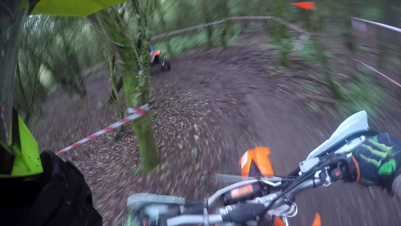 Houghton Conquest first lap struggling with front wheel grip (first time enduro  racing) KTM 450 exc