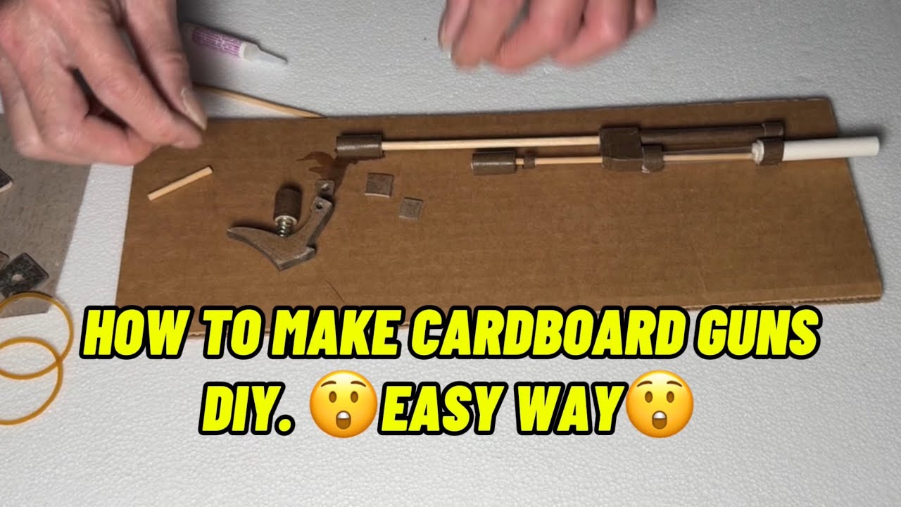 HOW TO MAKE CARDBOARD GUNS - DIY - 😮EASY WAYS 😮