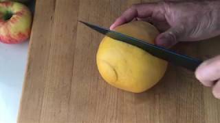 How to juice a grapefruit? so simple. garnishing tools.
https://www.chefdepot.net/benchscraper.htm these tools work on melons,
pears, oranges, lemons, ...