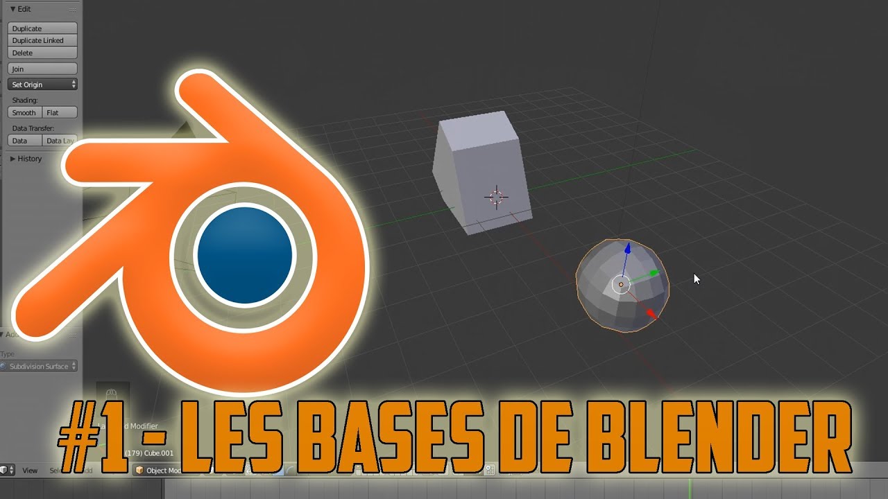 Tutoriel #1: Apprendre les bases sur Blender (PP) - YouTube
