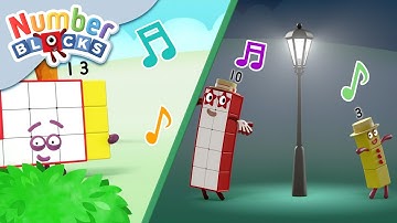 @Numberblocks- Sing Along With Thirteen! 🎤🎶 | Learn to Count