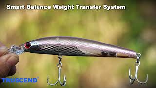 Truscend Floating Minnow Fishing Lure Test | Rattle, Weight Transfer &amp; Mustad Hooks in Action