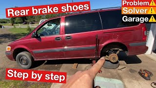 Chevy Venture (Back Breaks) Rear brake shoes, step-by-step.
