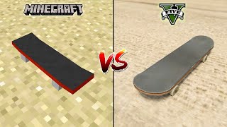 MINECRAFT SKATEBOARD VS GTA 5 SKATEBOARD - WHICH IS BEST? MINECRAFT SKATEBOARD VS GTA 5 SKATEBOARD - WHICH IS BEST?