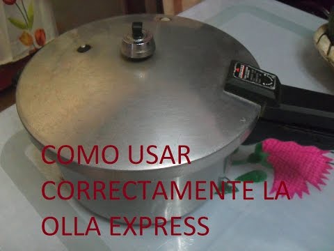 Cómo usar una olla exprés correctamente