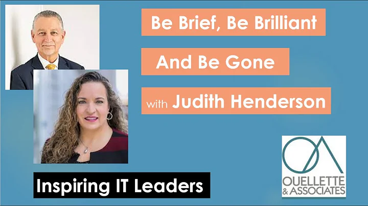 Be Brief, Be Brilliant, and Be Gone with Judith He...