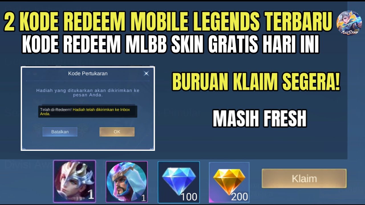 BURUAN! 2 KODE REDEEM ML TERBARU KODE REDEEM MOBILE LEGENDS HARI INI ...