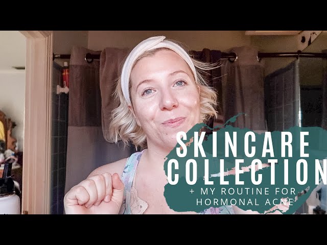 SKINCARE COLLECTION + ROUTINE FOR HORMONAL ACNE | CLEAN SKINCARE | What Savvy Said class=