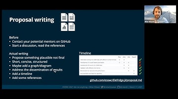 Milan Kloewer @ ESoWC 2021 - Ask Me Anything (AMA), Programme Presentation - Session 1