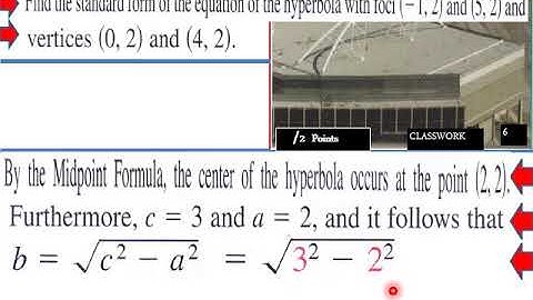 9 3 Hyperbolas Rotated Conics P Calc CW L V Pt 1