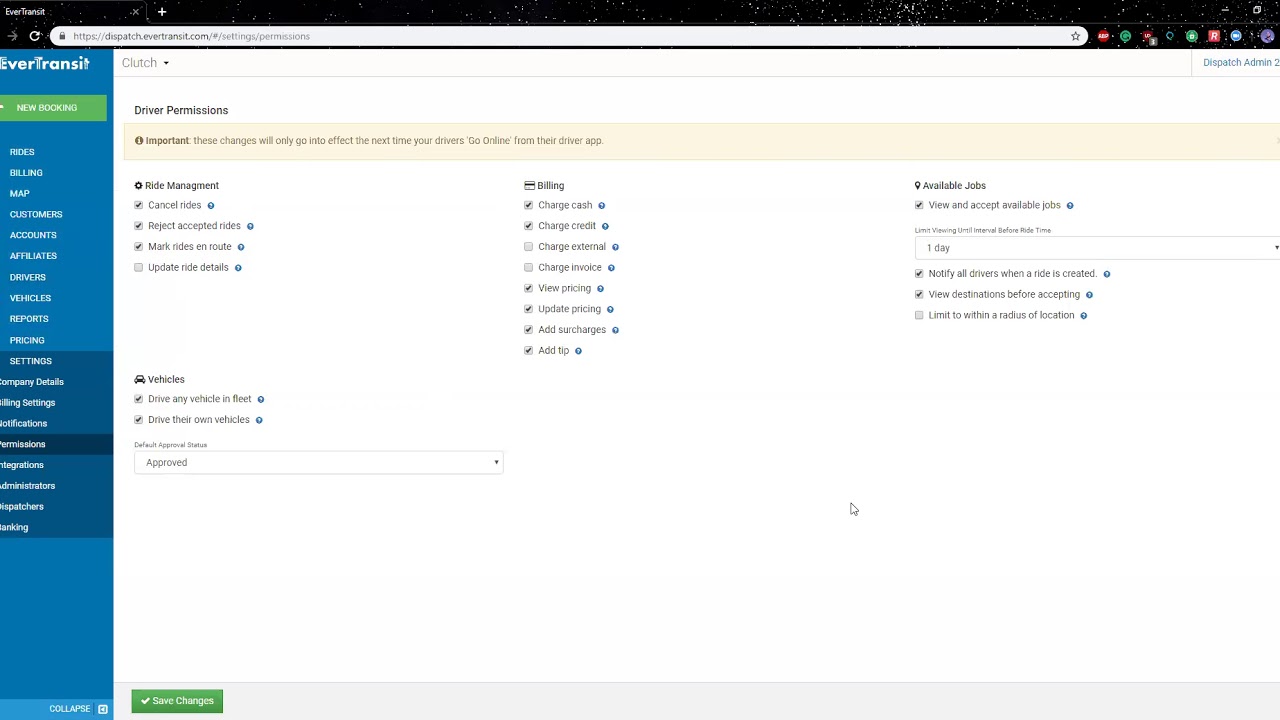 EverTransit Onboarding 2 - Part 4 - Driver Permissions and Management ...