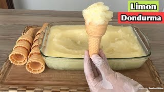EVDE LİMON DONDURMA... BİLDİĞİN TÜM DONDURMALARI UNUT!!! | Lemon Ice Cream Recipe