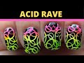 Acid Rave Neon Nails | Sharpie Nails