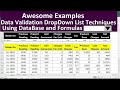 how to create a drop-down list in excel