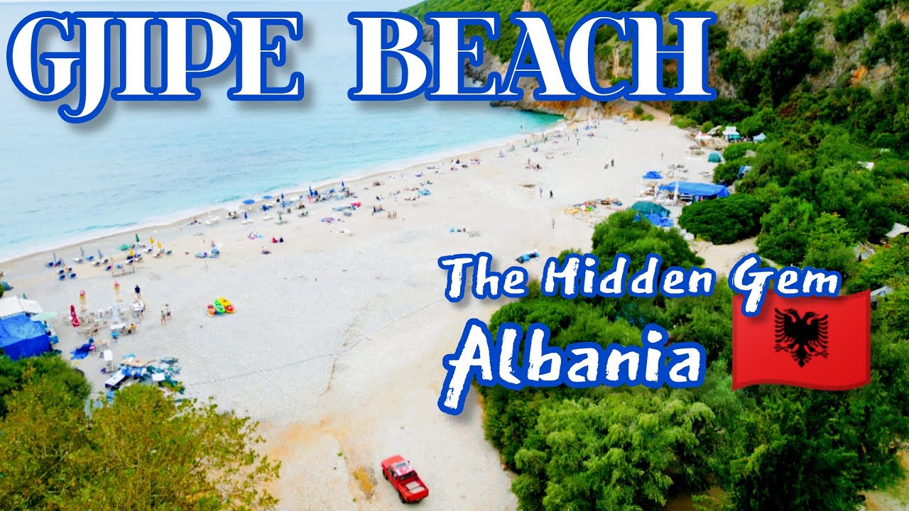 Албанский скрытый пляж, пляж Джипе, албанский каньон | с дрона 4K