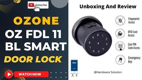 Ozone Oracle Series Digital Smart Door lock Oz -FDL -11 BL
