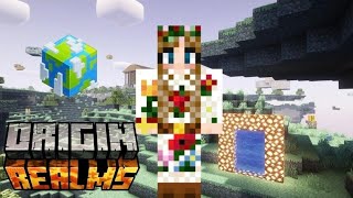 The Aether is finally in Minecraft Origin Realms EP:1 | StrawbArie