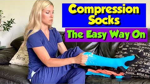 How to Put On Compression Socks (THE EASIEST WAY!)