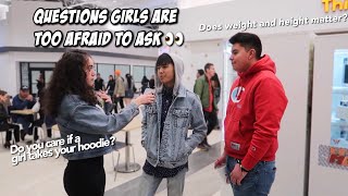 Asking guys questions girls are too afraid to ask 👀 PUBLIC INTERVIEW