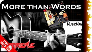 MORE THAN WORDS ❤ - Extreme / GUITAR Cover / MusikMan N°024 chords