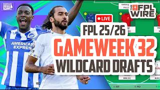Gameweek 32 - Wildcard Drafts FPL  | The FPL Wire | Fantasy Premier League Tips 2025/26 screenshot 1