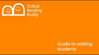 Oxford Reading Buddy: Adding Students screenshot 5