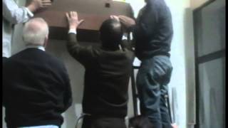 SUBIDA DEL SEÑOR DE LOS MILAGROS EN SU NUEVO RETABLO EN VIGO